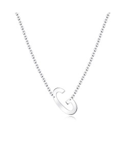 Letter G Silver Necklace SPE-5521